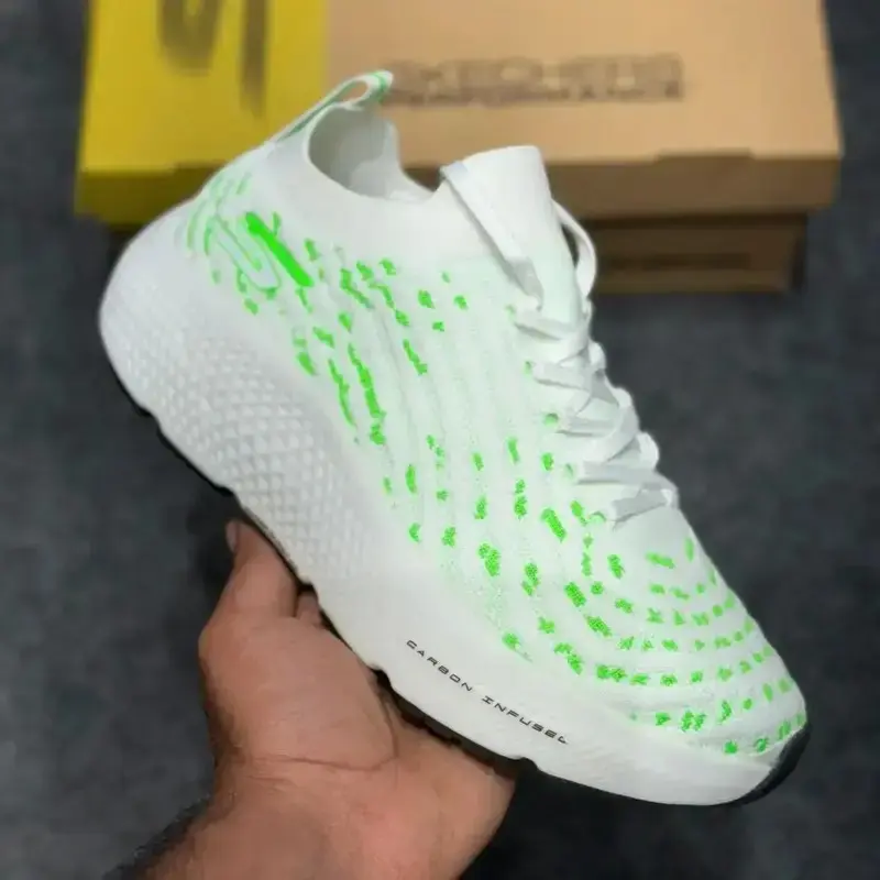 sketcherss hyper burst ice shoe for women white green - Image 2