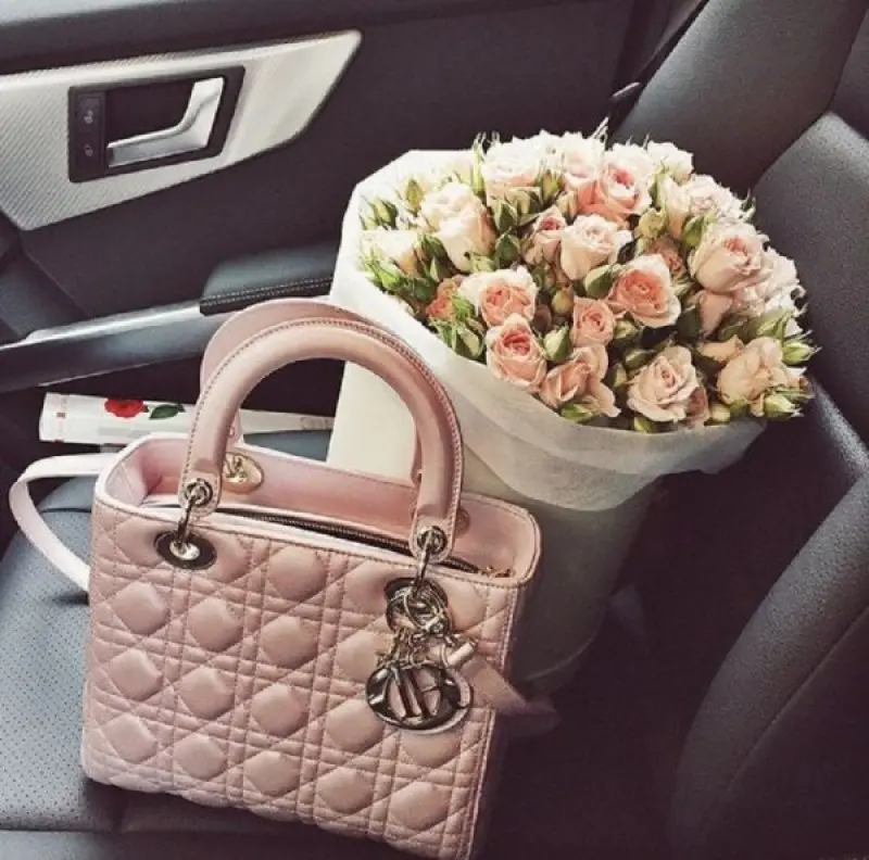 Dior Lady My ABC Elite Quality With OG Box & Dus Bag & Scarf WIth Star Charm (Pink-294) - Image 5