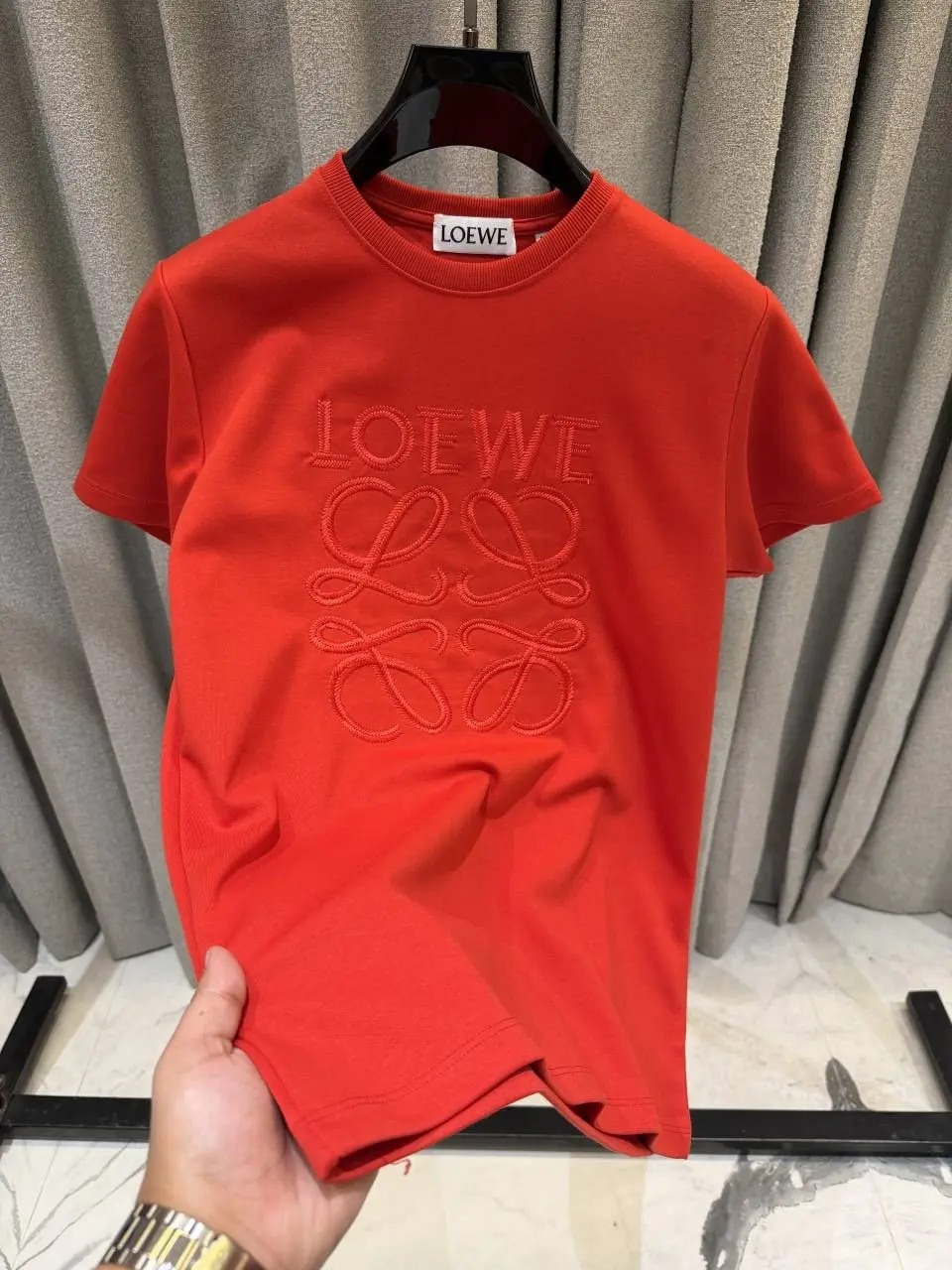 Loewe Premium Red Round Neck Tshirt