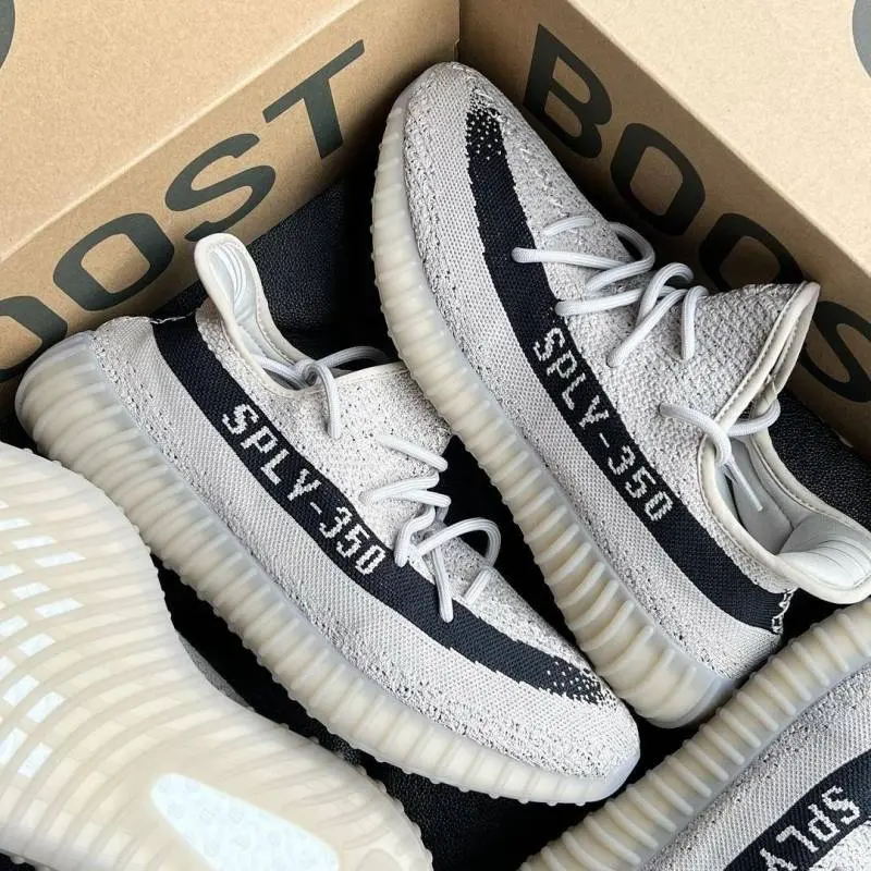Adidas Yeezy Boost 350 V2 Slate Full Accessories SEMI UA - Image 2