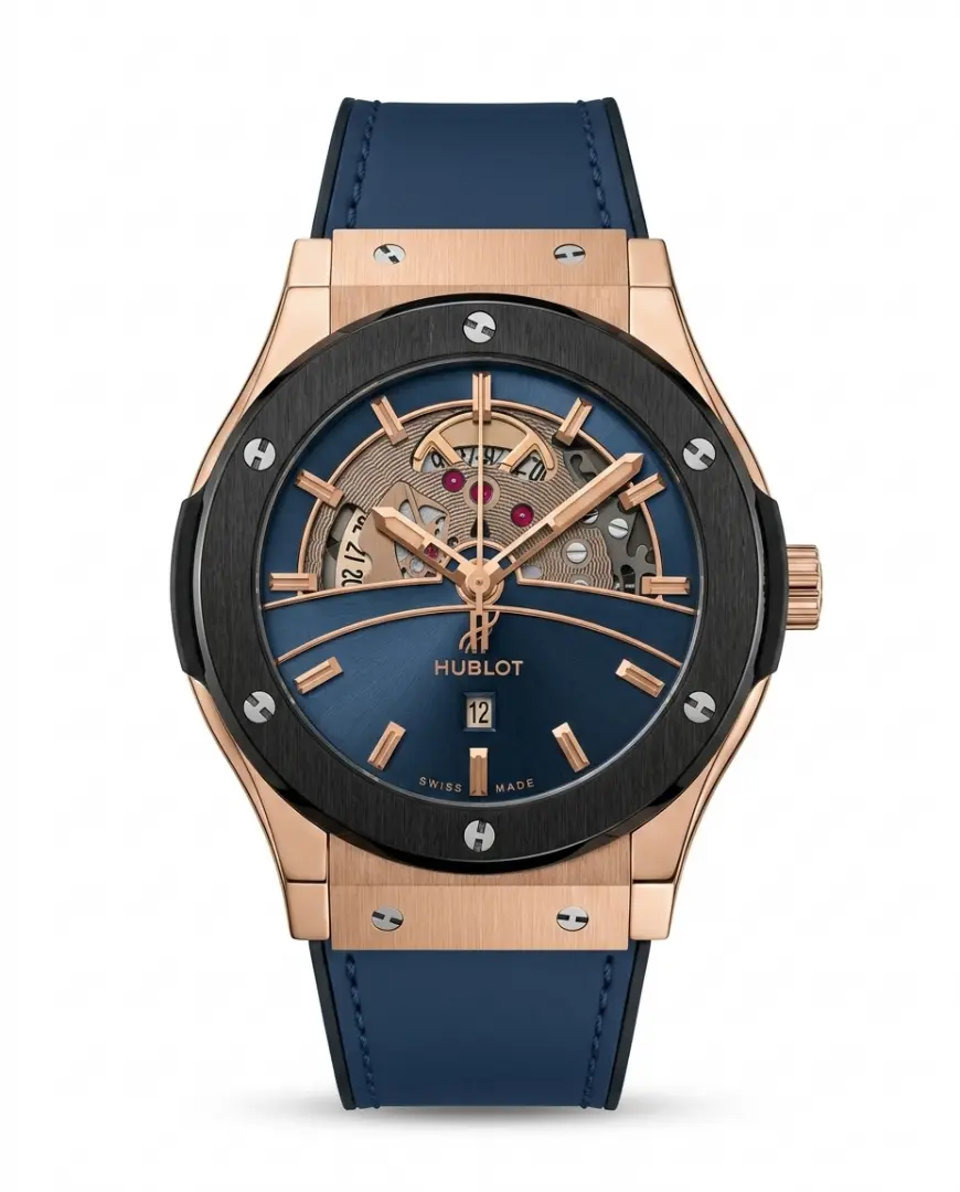 Hublot Big Bang Tourbillon Blue Leather
