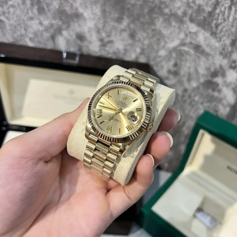 Rolex Oyster perpetual Day Date Yellow-Gold Ref-218238 Z-R Quality