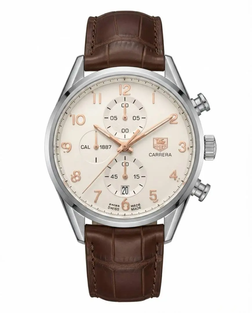 TAG heuee r Carrera Caliber 1887 Brown white Dail
