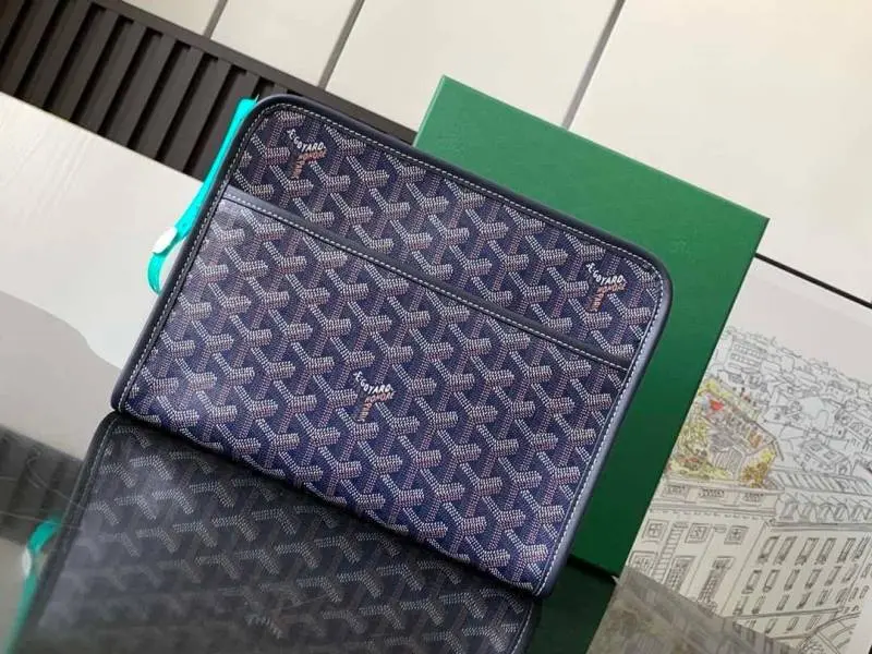 Goyard Blue Jouvence BB Small Pouch With Original Box And Dustcover