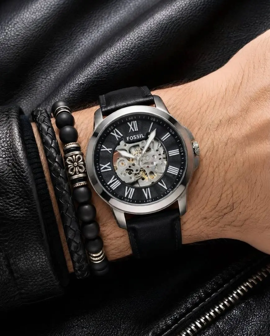 Fossil Grant Automatic black silver Black - Image 2