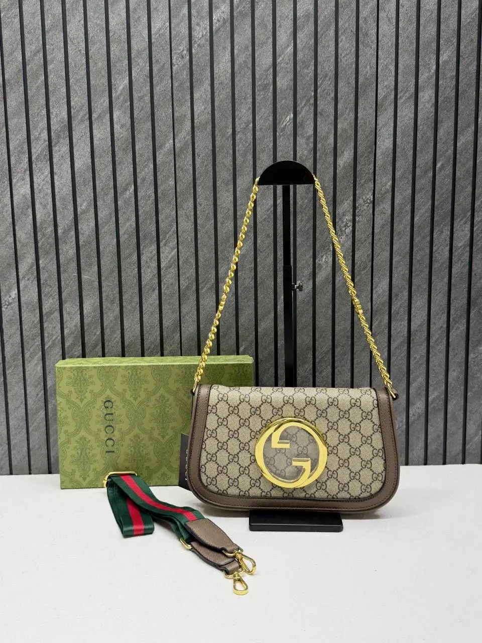 Gucci Blondie Medium Shoulder Bag With Long belt Originalbox & DustCover - Image 9