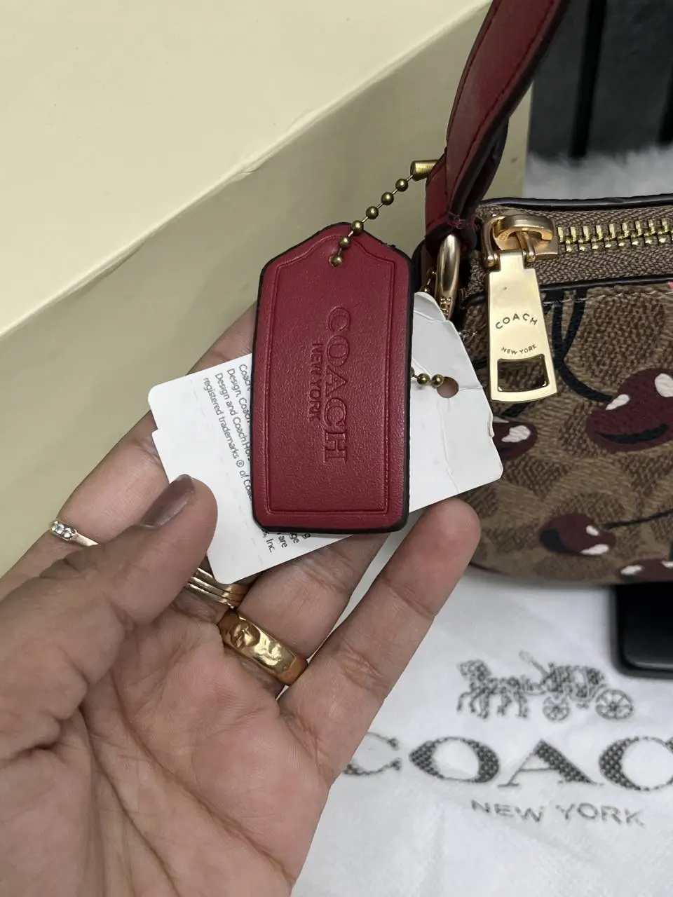 Coach Nolita 19 Highend With OriginalMagnetBox CherryCharm - Image 9