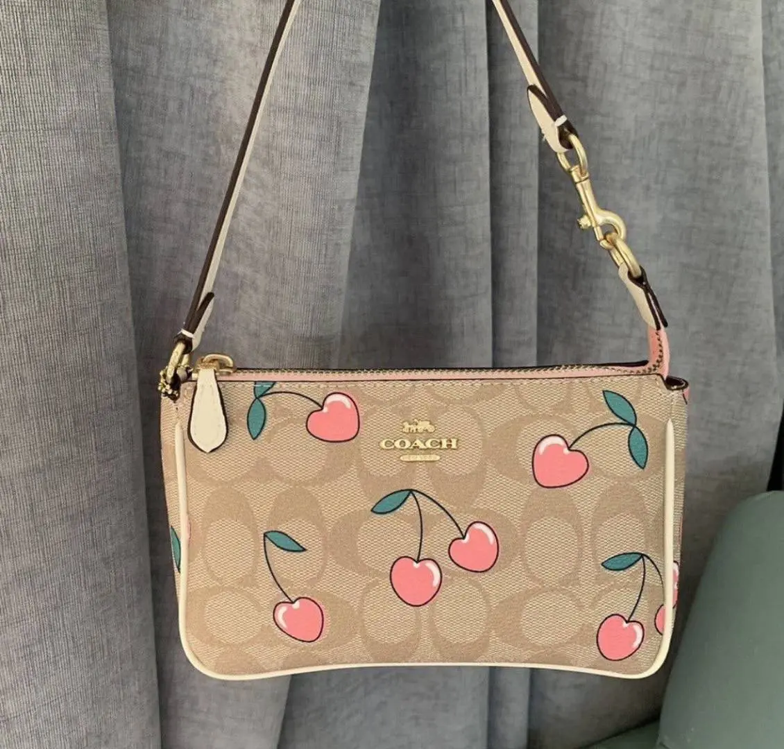 Coach Nolita 19 Cherry With OriginalBox DustCover ChainBelt PearlCharm - Image 6
