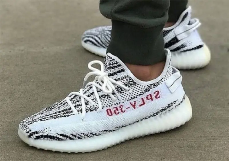 Adidas Yeezy Boost 350 V2 Zebra Semi UA With All Accessories - Image 3