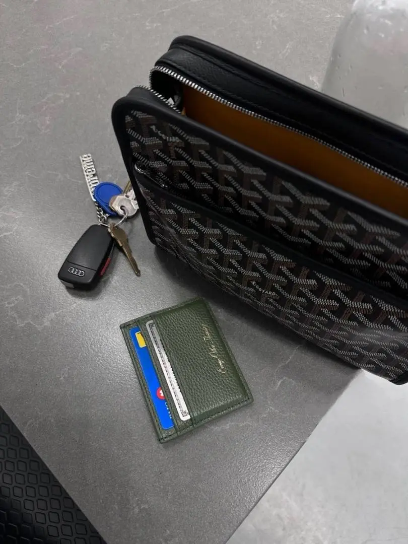 Goyard Black Jouvence BB Small Pouch With Original Box And Dustcover - Image 5