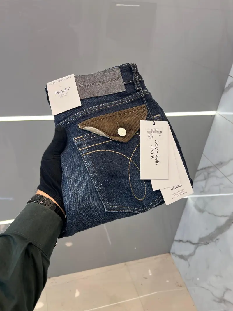 Calvin Kline Bootcut Denim With FLAP POCKET Blue Shade 1278