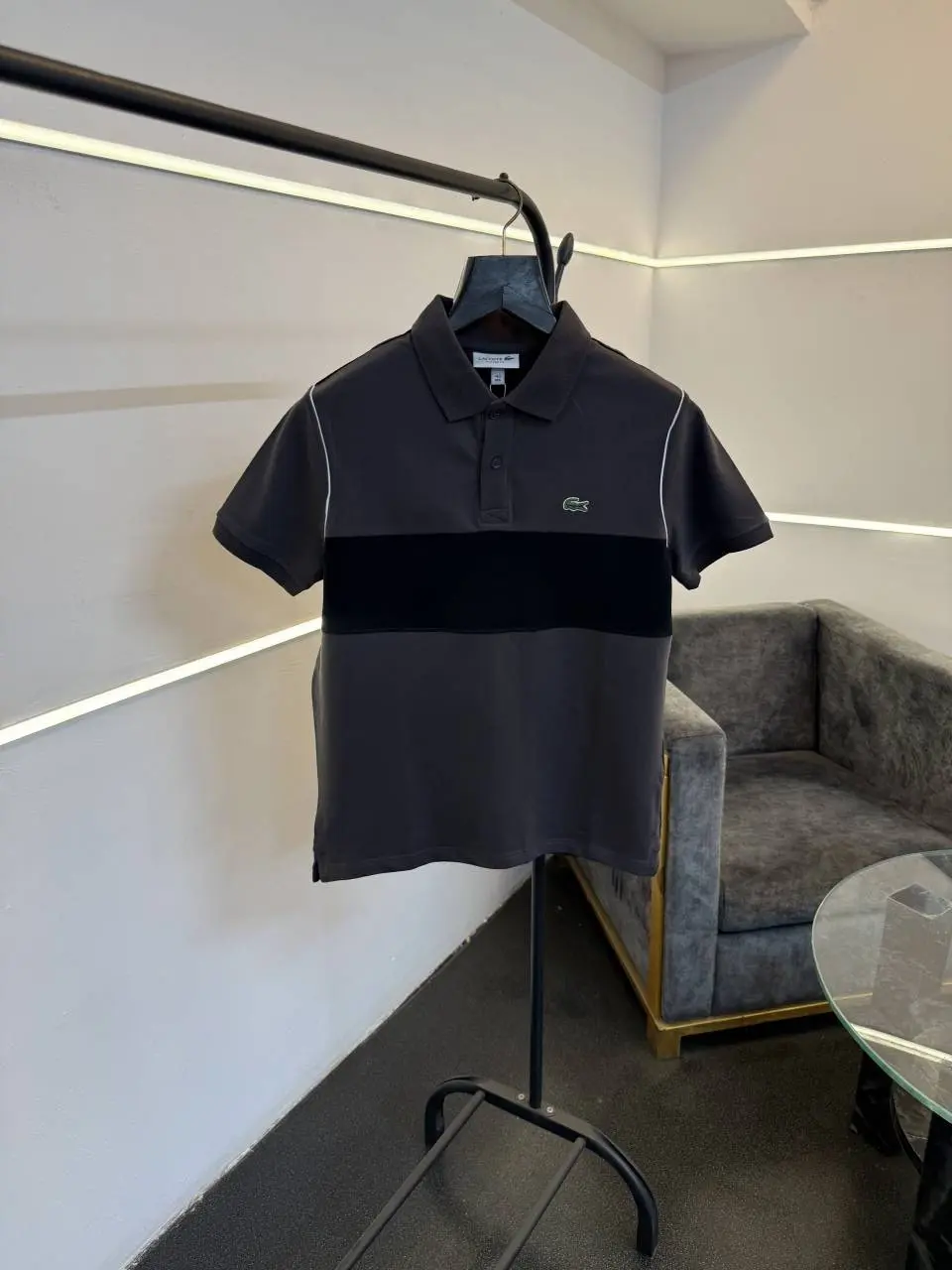 Lacoste imported polo tshirt grey