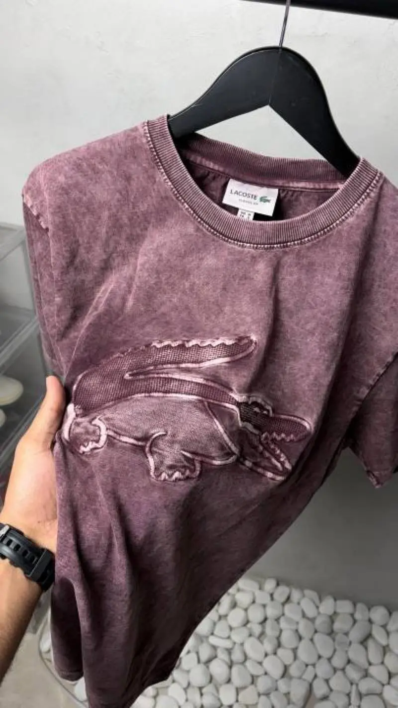 Lacoste Premium Acid Wash Premium T-Shirt 2475 - Image 3
