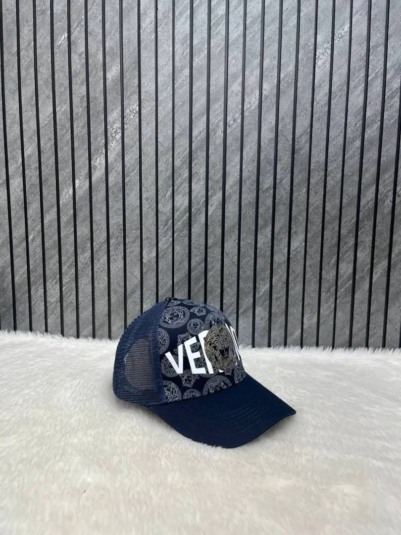 Versace Medusa Front Logo Premium Trucker Hat With Safety Box - Image 2