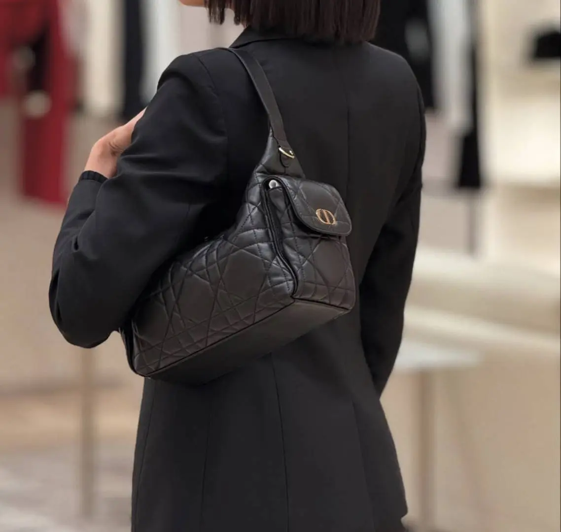 Dior CB D Dream 9966 Medium Hobo Shoulder Crossbody Bag With CarryBag & DustCover - Image 2