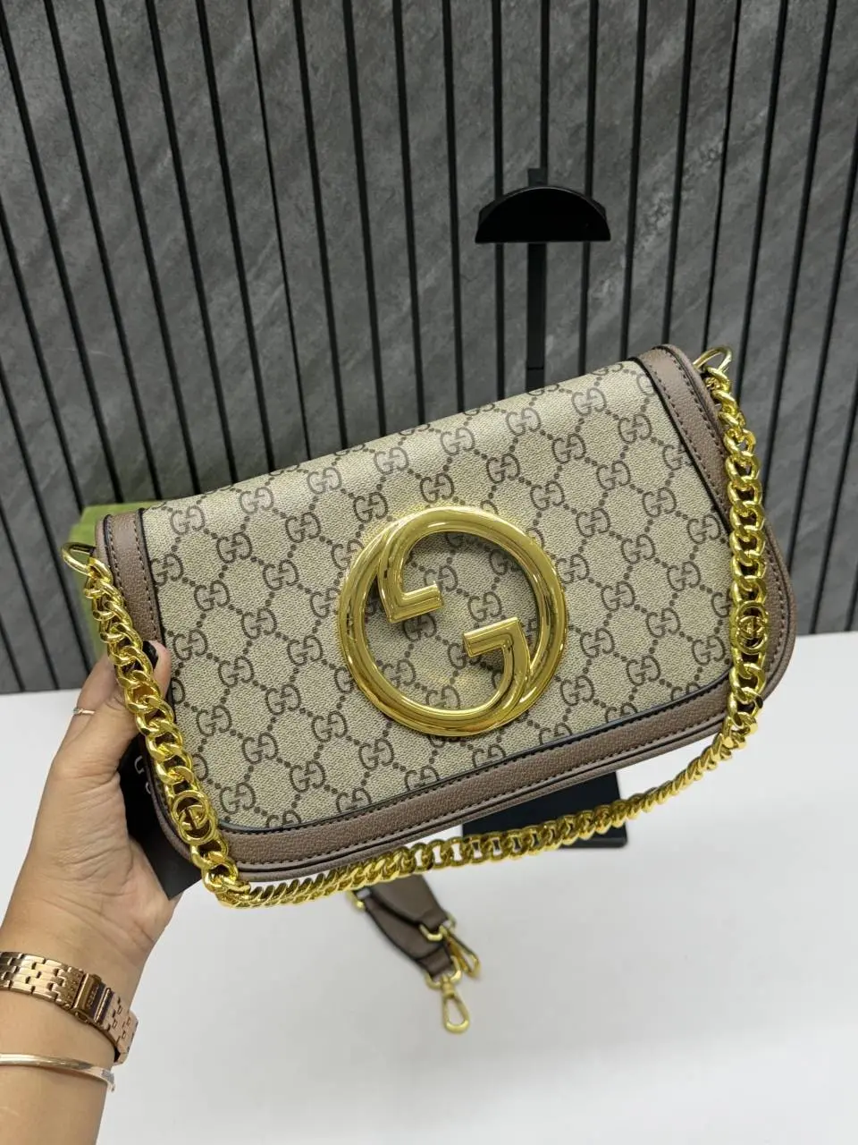 Gucci Blondie Medium Shoulder Bag With Long belt Originalbox & DustCover - Image 6