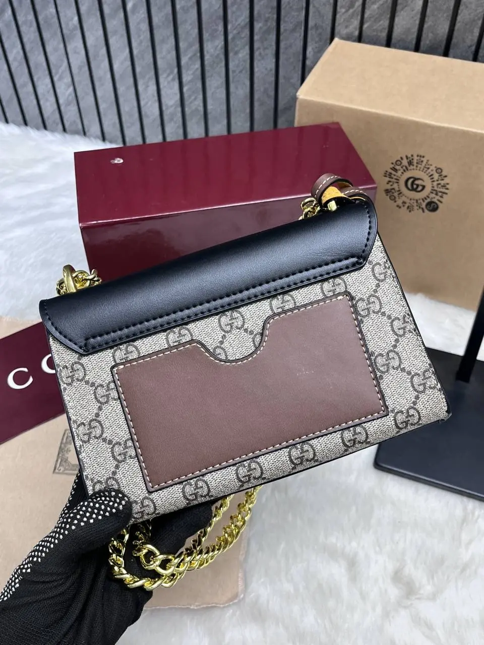 Gucci CB GG Padlock Shoulder Bag With OriginAuldoubleBox Packing DustCover CarryBag - Image 5