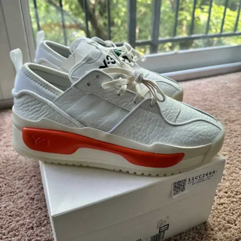 Adidas y-3 hokori iii white orange 2022 - Image 3