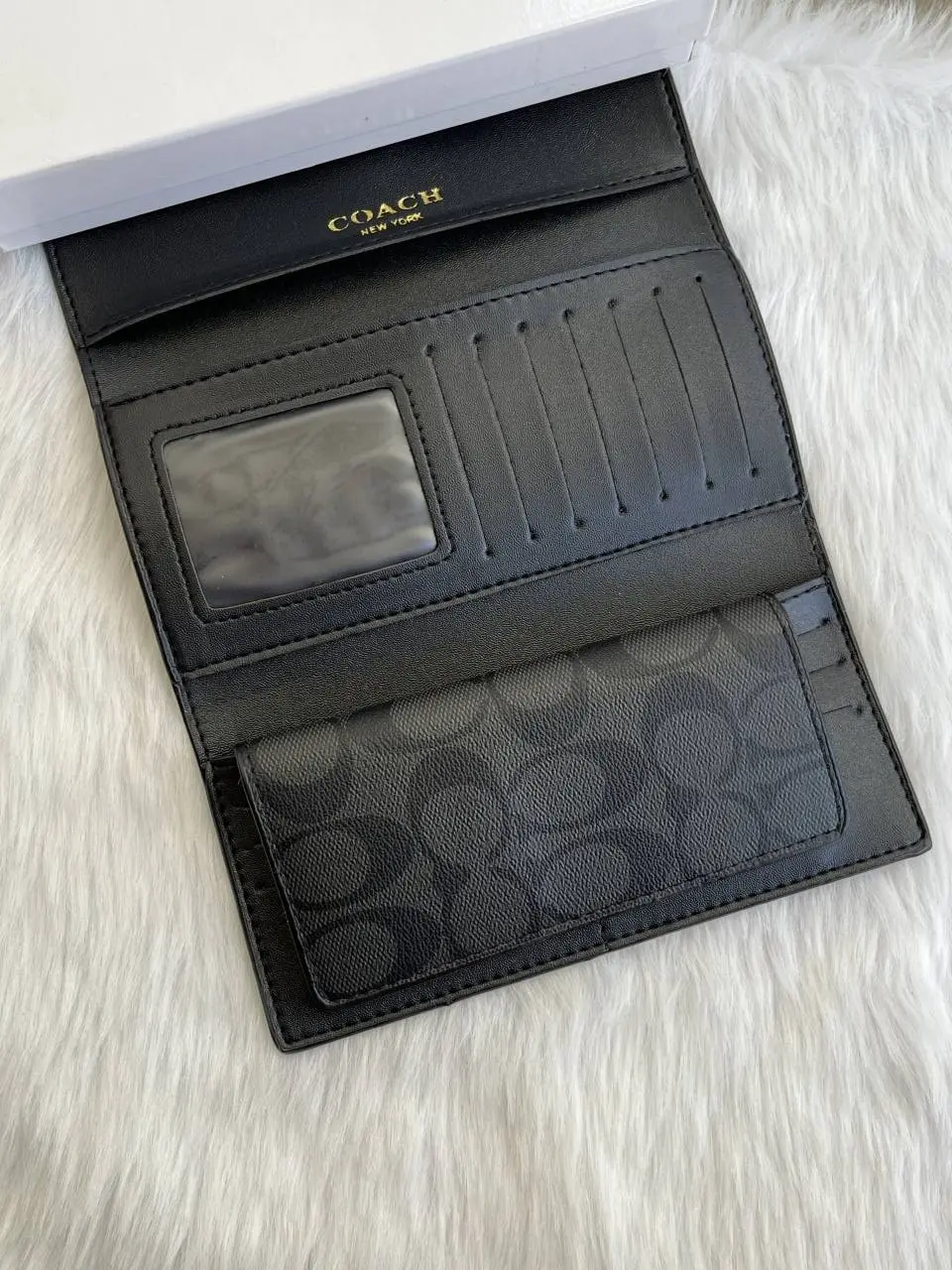 Coach 67 Blue 3 Fold Wallet With OriginalBox - Image 4