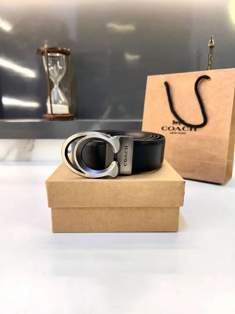 Coach Grey Black Reversible Belt Fa 755 - Image 2