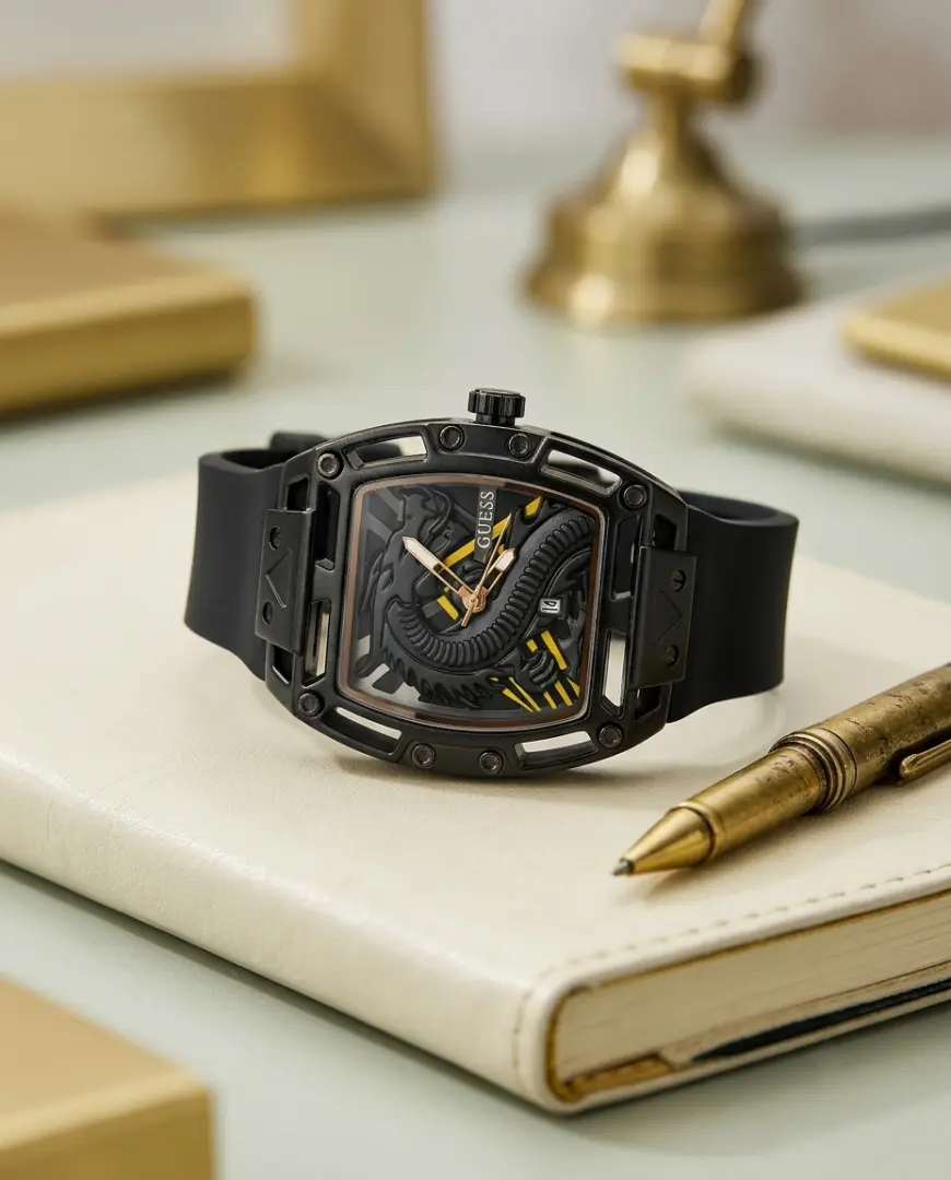 Guess Trend Legend Dragon Full Black-Gold
