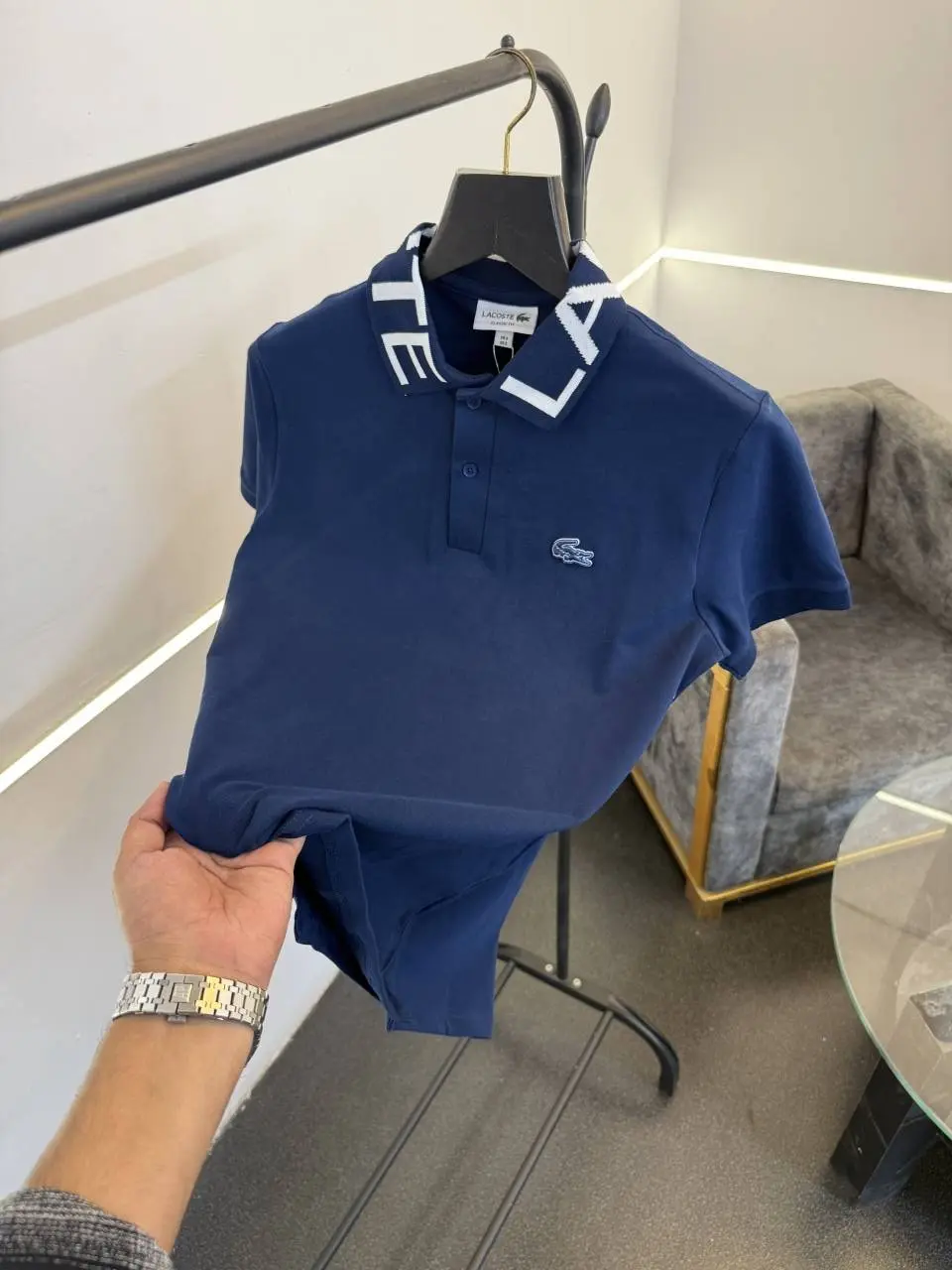 Lacoste imported polo tshirt petrol blue - Image 2