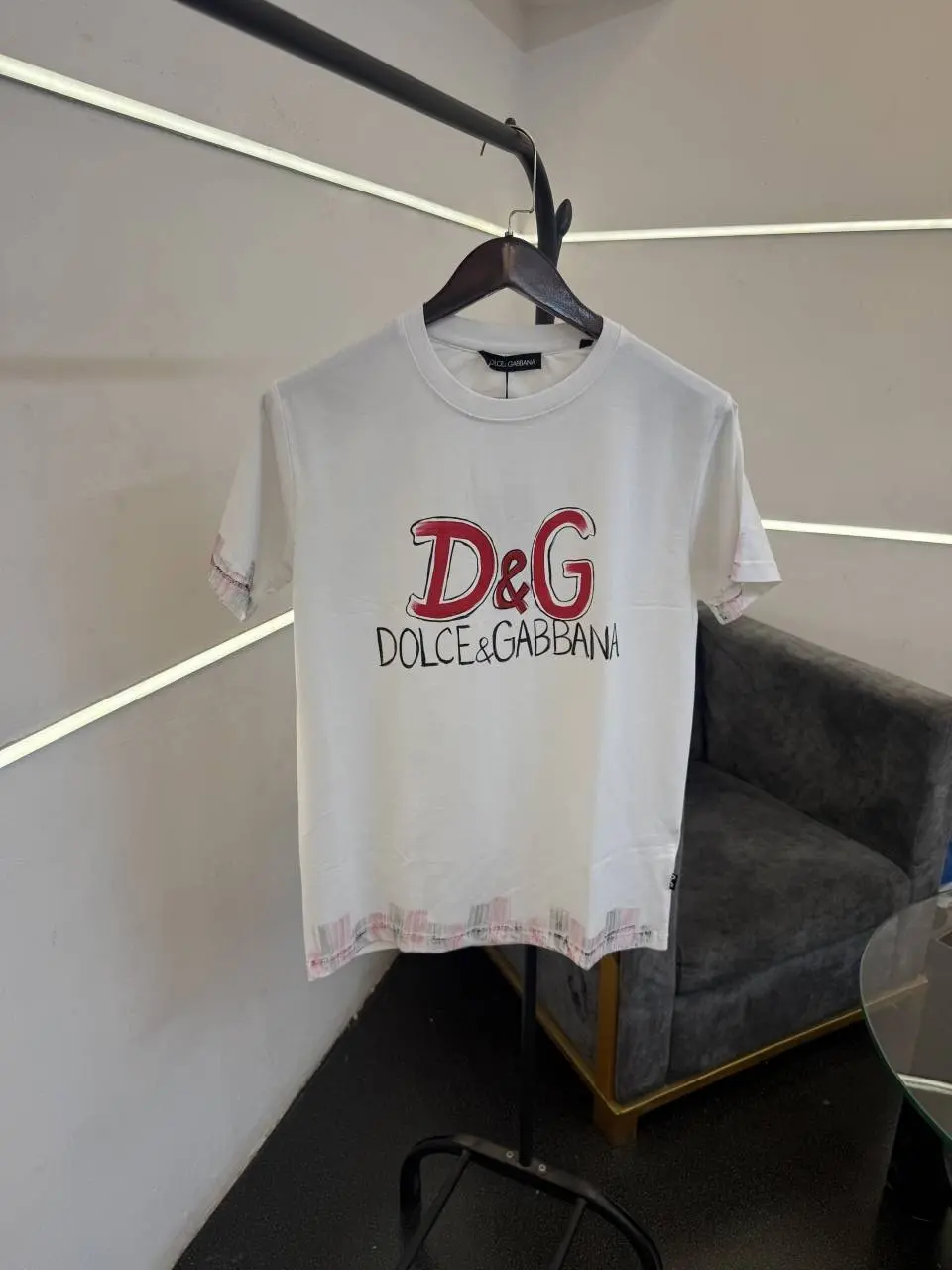 D&G turkey imported round neck tshirt white