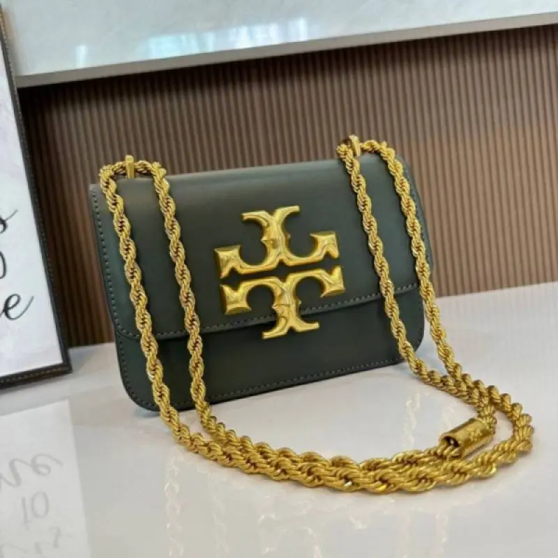 Tory565 Burch Eleanor Premium Quality Shoulder Bag With OG Box & Dust Bag (Green - 565) - Image 3