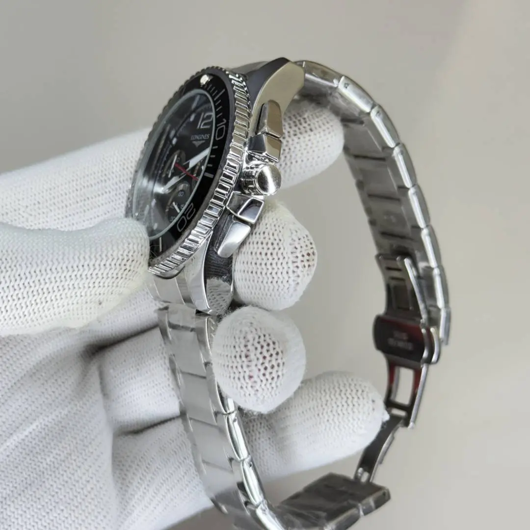 longinezs cronograph Silver Black - Image 3