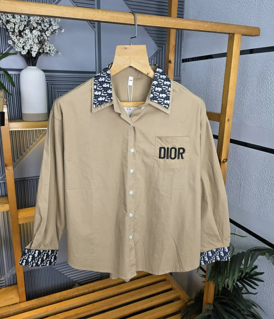 Dio Collor Logo Shirt Biscuit S113-BR - Image 2