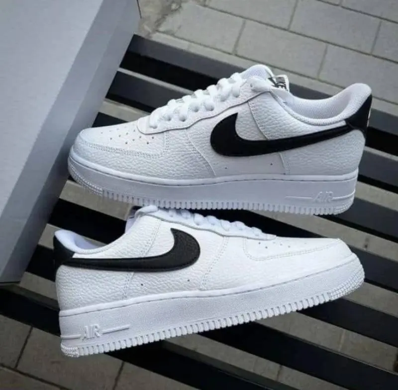 Nike Airforce 1 Low White Black Swoosh - Image 2