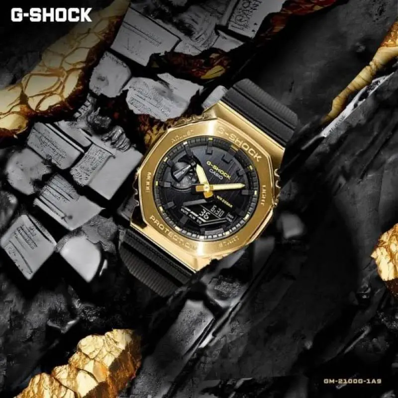 Casio g shock gm2100 black gold - Image 2