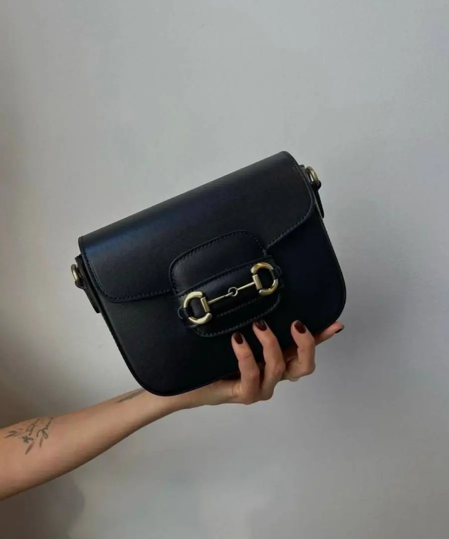 Gucci GG Horsebit 1955 Black Shoulder Bag With Original Box And Dustcover - Image 2