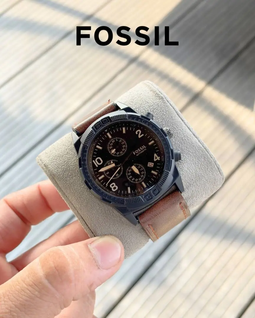 Fossil Bronson Chronograph Luggage Leather - Image 2
