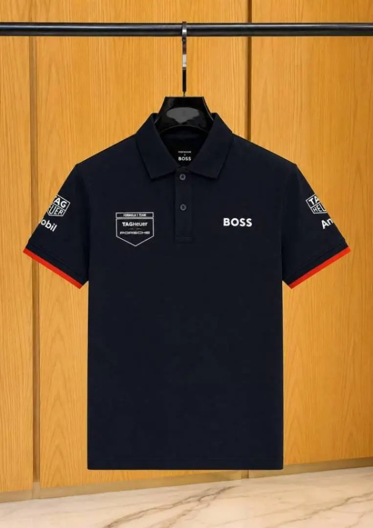 PORSCHE xBOSXS IMPORTED STORE ARTICLE POLO T-SHIRTx