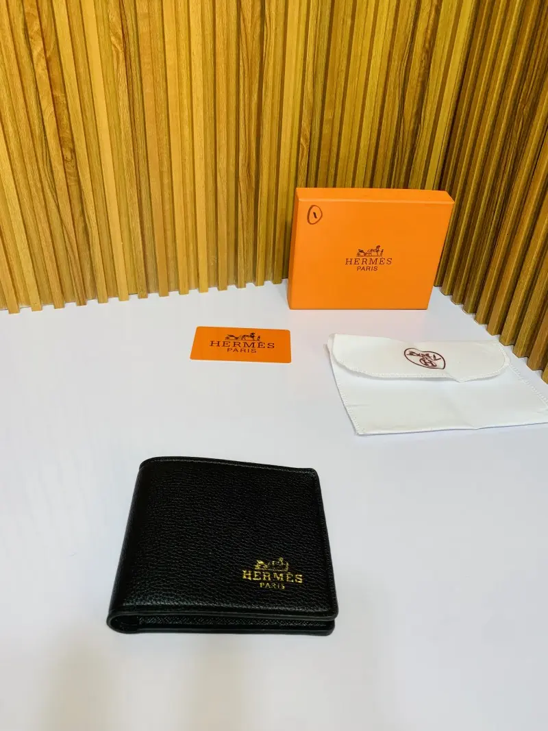 201 HERMEZ FULL BLACK PREMIUM QUALITY WALLET WITH BOX - Image 2