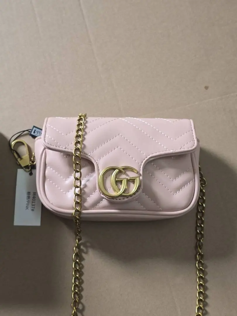 Gucci GG Marmont Mini Matelasse Shoulder Bag With OG Box & Dust Bag (Pink - 908) - Image 5