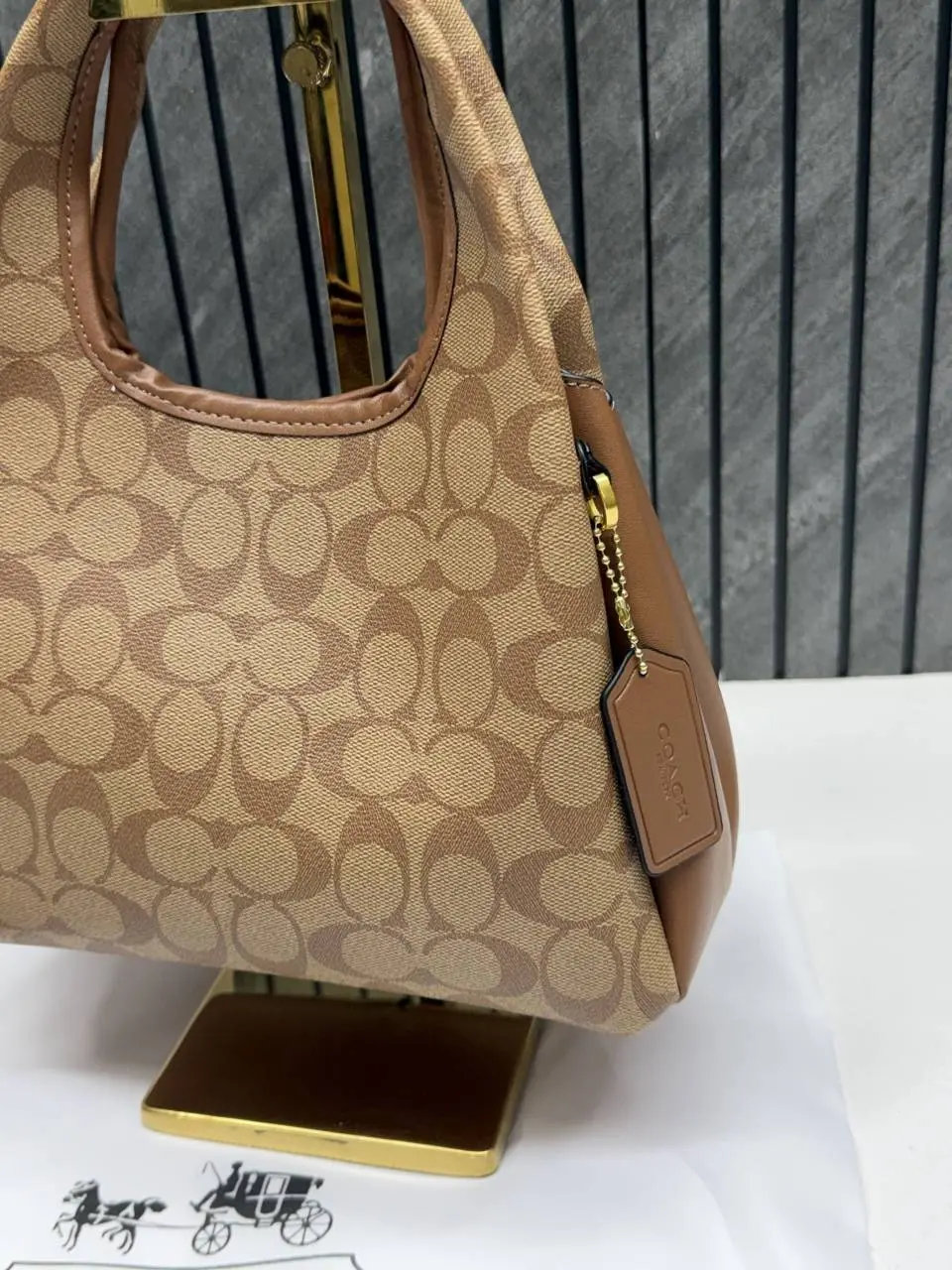 Coach Lana 23 Brown-Mono With OriginalBox DustCover LongBelt - Image 4