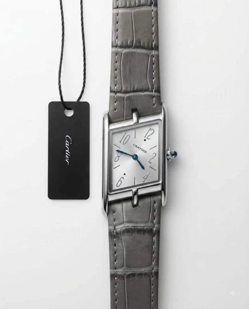 Cartier Tank Asymmetric Gray silver Dail