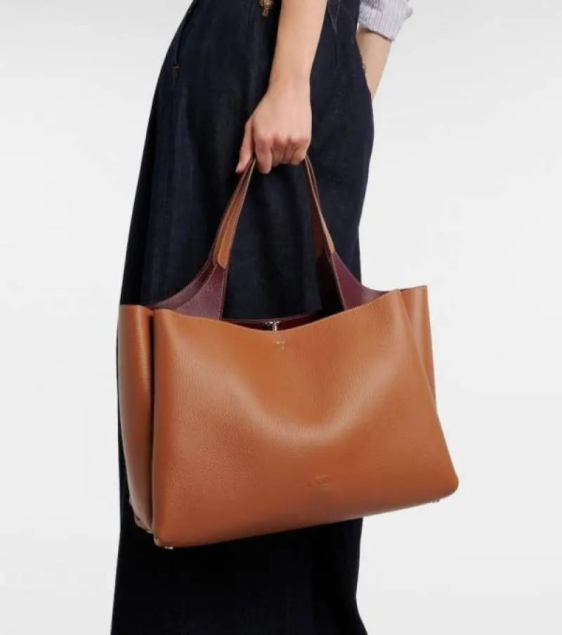 Todds T Timeless 2026 Premium Quality Leather Shopping Bag With OG Magnetic Box With Dust Bag (Tan - 1131) - Image 6