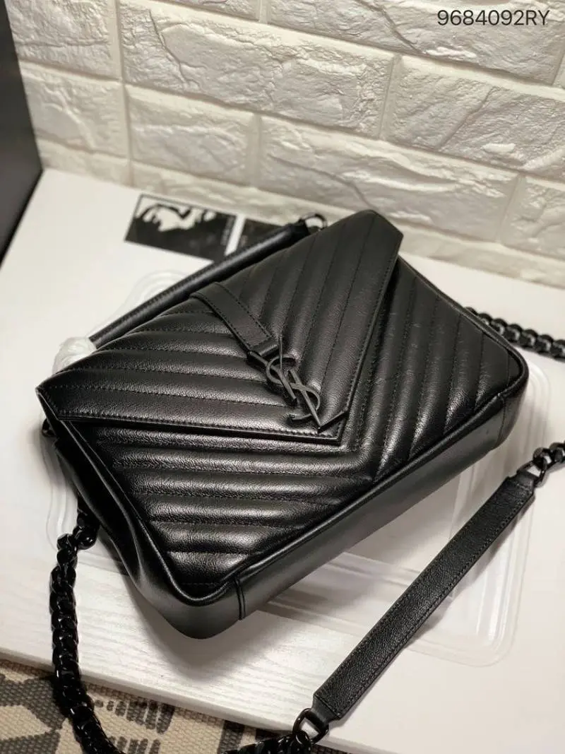 Ysl Collage BlackMedium Shoulder Bag With Original Box & Dust Cover - Image 5