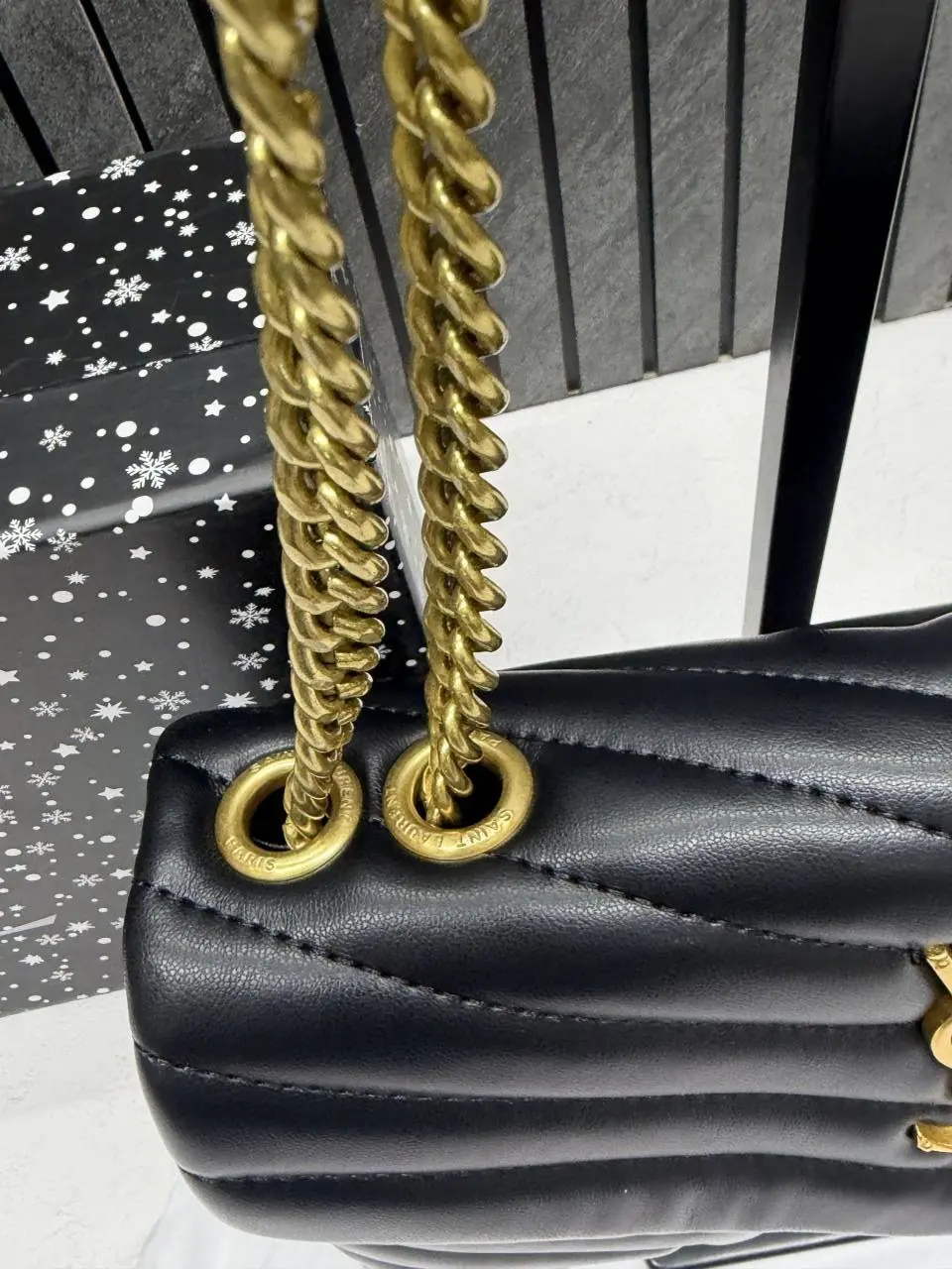 Ysl Lou Lou Medium Size 8802 Shoulder Bag With Original Box & DustCover Packing - Image 7