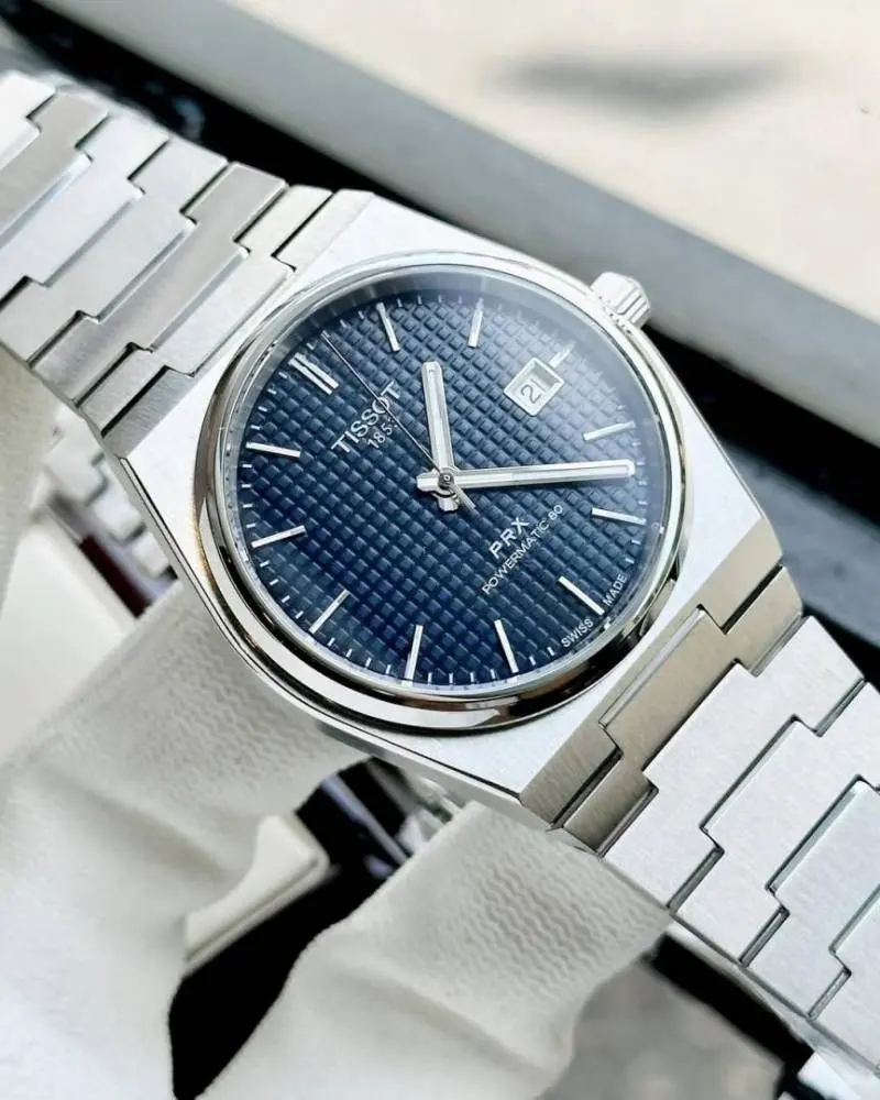 Tissot 1853 Prx Automatic Top Quality silver dark blue - Image 6