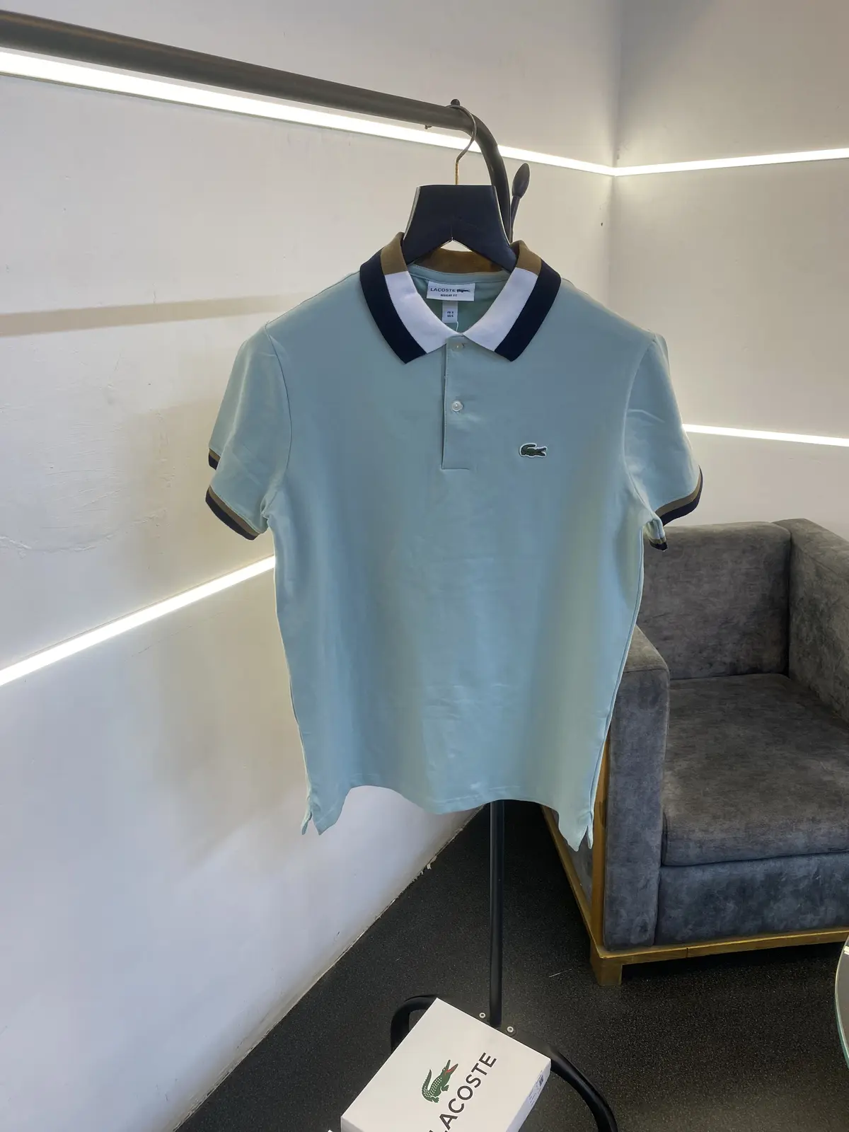 Lacoste imported box pack polo tshirt light green