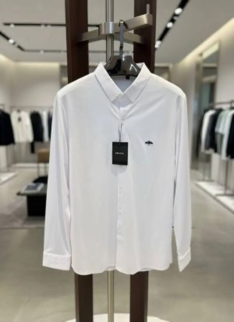 Prada IMPORTED TRENDING KOREAN SHIRT WHITE