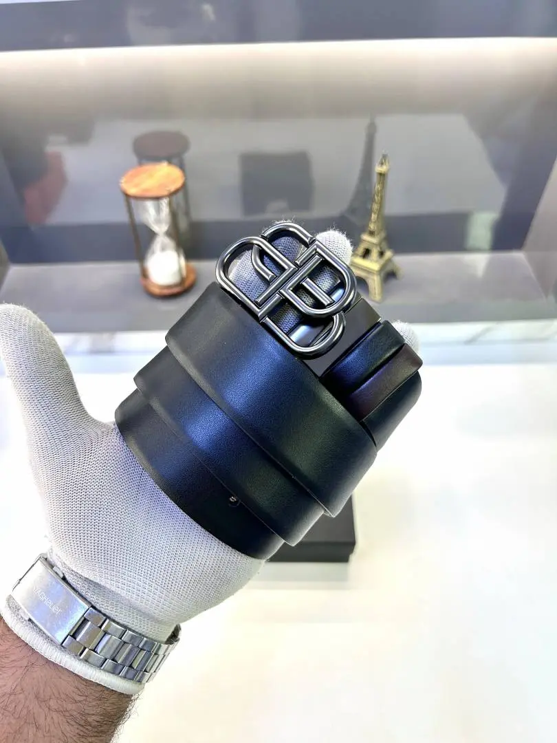 Balenciaga Black Grey Belt Fa 647