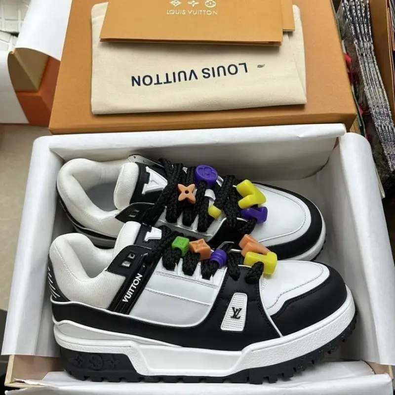 Louis Vuitton maxi trainer black white--SALE - Image 5