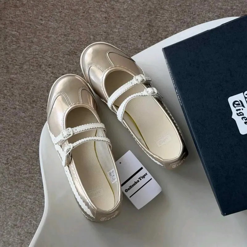 Onitsuka Tiger Mexico 66 TGRS Metallic Pack Champagne Cream - Image 4
