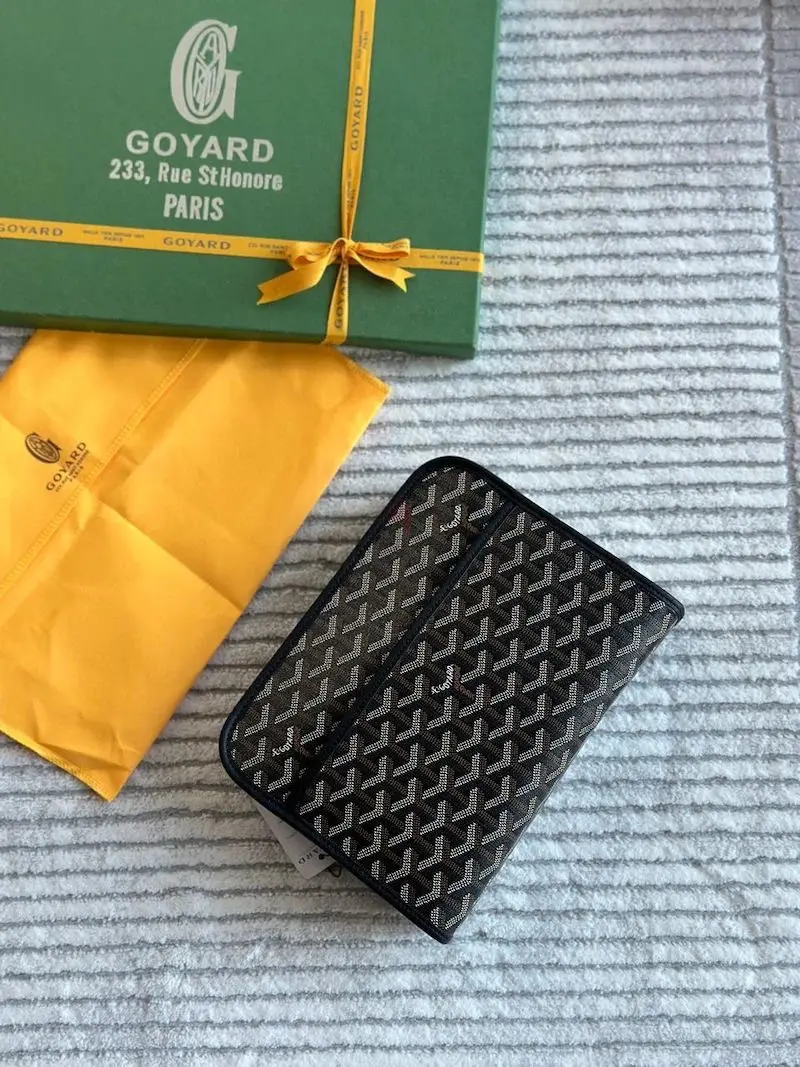 Goyard Black Jouvence BB Small Pouch With Original Box And Dustcover