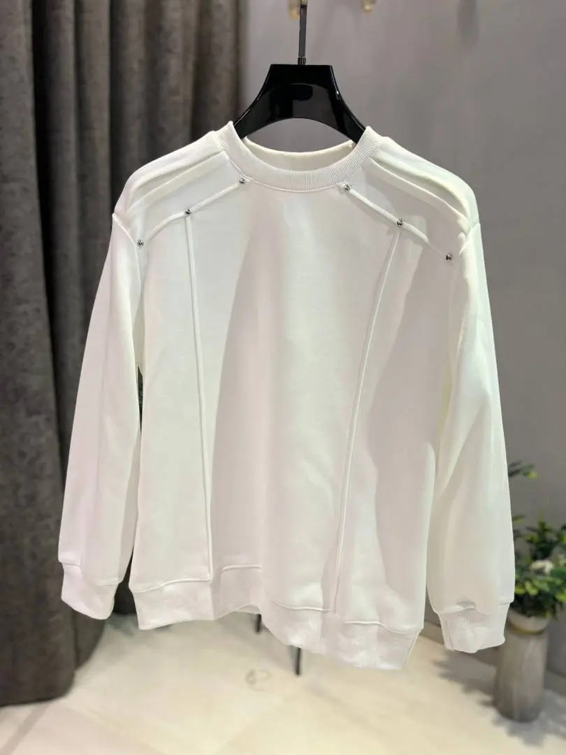 KOREAN IMPORTED HIGH DEMAND ARTICLE SWEATSHIRT WHITE - Image 5